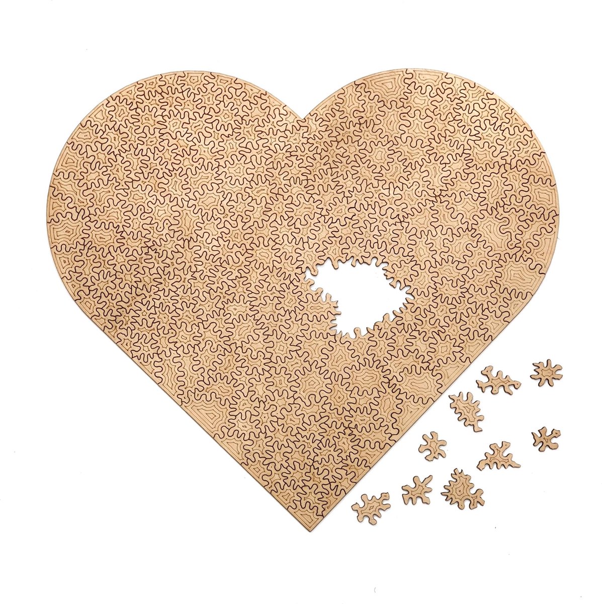 Gebroken Hart | Houten Puzzel  | Chaos serie - 300 stukjes